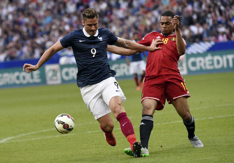 Ein ewig-junges Duell: Frankreich gegen Belgien (Foto AFP)