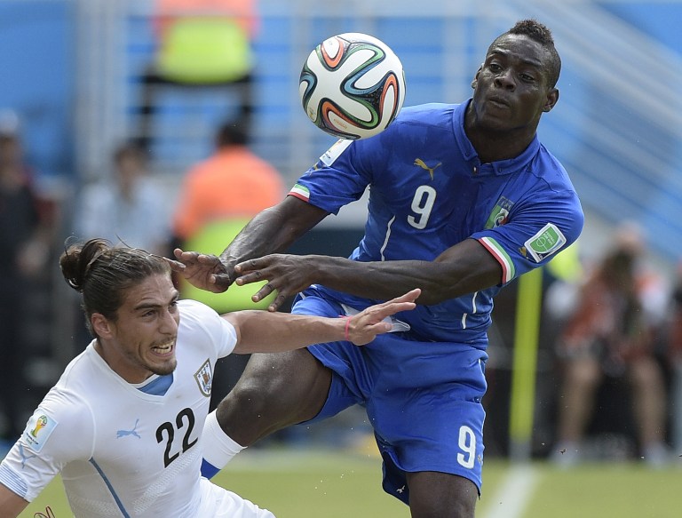 Trifft Deutschland auf Itailien und Ballotelli - den Schreck des EM 2012-Halbfinales? AFP PHOTO/ DANIEL GARCIA