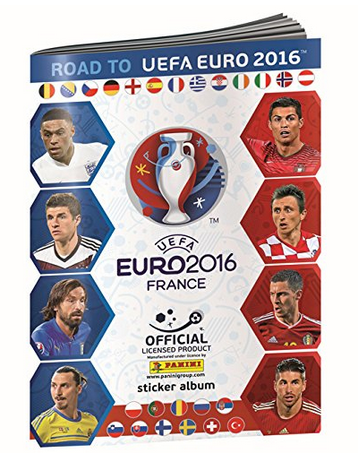 200 Sticker versch Fußball, Euro Panini EM 2016 Frankreich Album ungeklebt